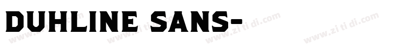 Duhline Sans字体转换